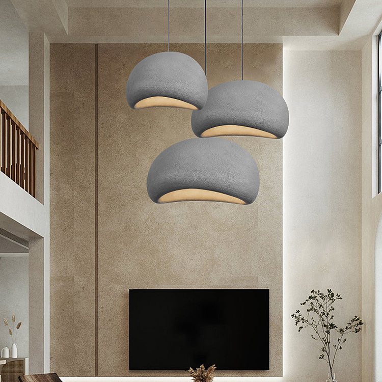 Nordic Oval Arch Polystyrene Pendant Light — Beige / 220V-240V For UK/AU