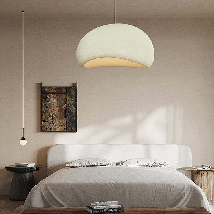 Nordic Oval Arch Polystyrene Pendant Light — Orange / 110V-120V For US/CA
