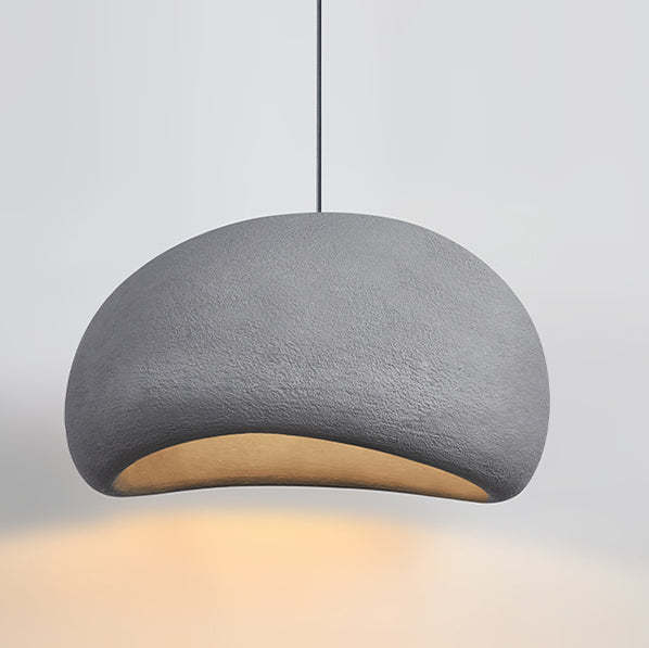 Nordic Oval Arch Polystyrene Pendant Light — Beige / 110V-120V For US/CA