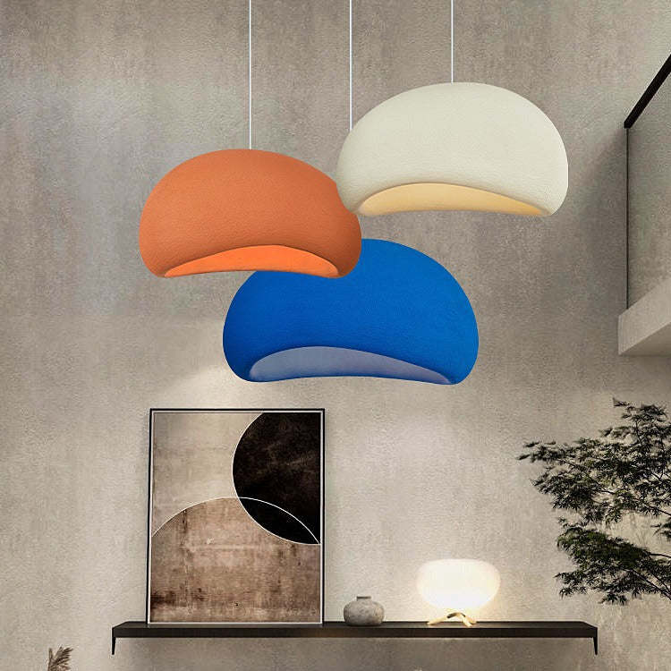 Nordic Oval Arch Polystyrene Pendant Light — Orange / 110V-120V For US/CA