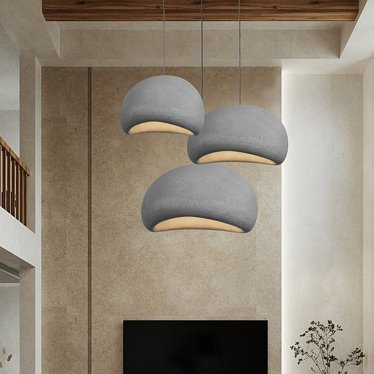 Nordic Oval Arch Polystyrene Pendant Light — Orange / 220V-240V For UK/AU