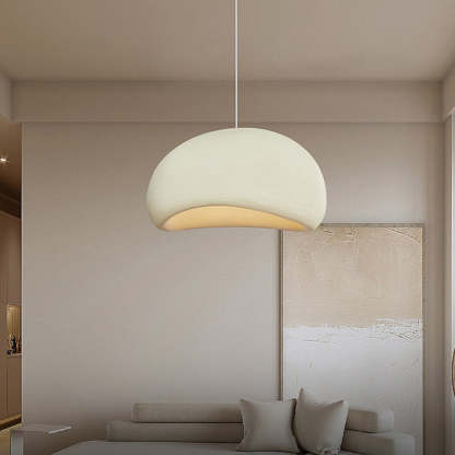 Nordic Oval Arch Polystyrene Pendant Light — Orange / 220V-240V For UK/AU