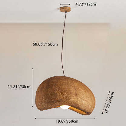 Vintage Irregular Cloud Iron Resin Pendant Light