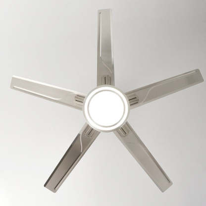 Industrial Rectangular Fan Blade Iron LED Fan Light