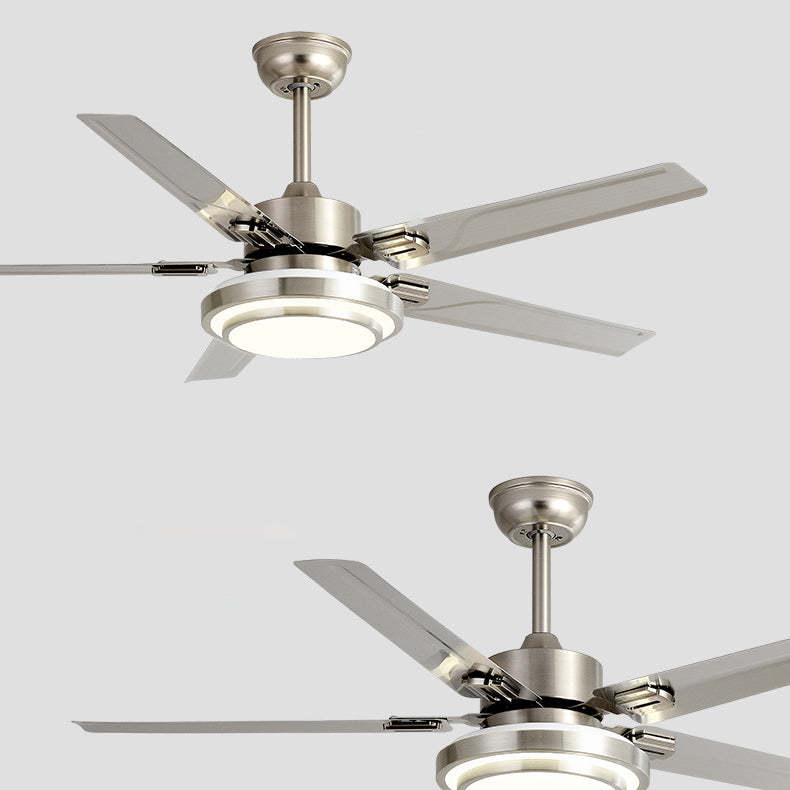 Industrial Rectangular Fan Blade Iron LED Fan Light