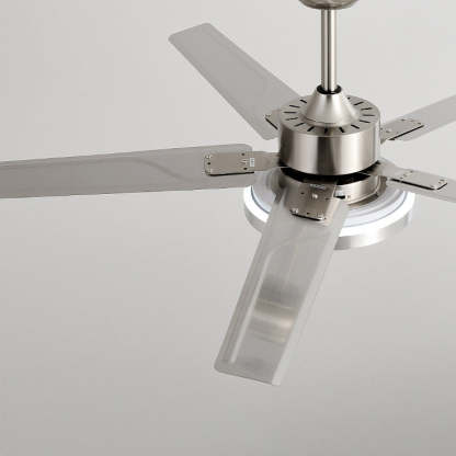Industrial Rectangular Fan Blade Iron LED Fan Light