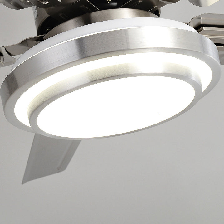 Industrial Rectangular Fan Blade Iron LED Fan Light