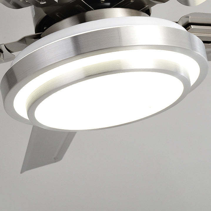 Industrial Rectangular Fan Blade Iron LED Fan Light
