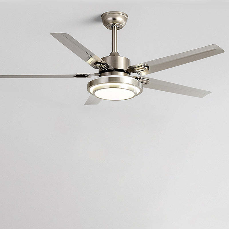 Industrial Rectangular Fan Blade Iron LED Fan Light