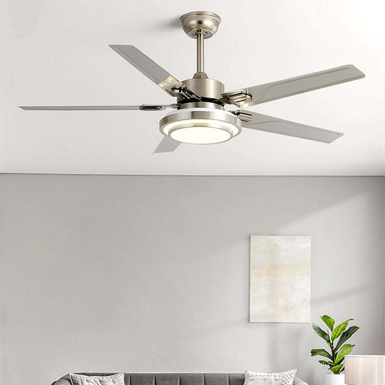 Industrial Rectangular Fan Blade Iron LED Fan Light
