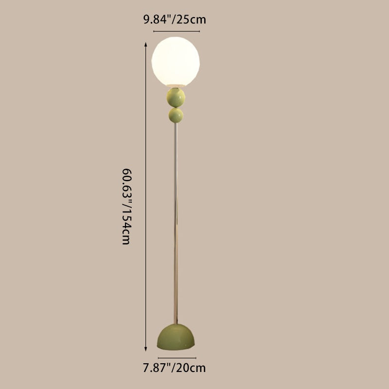 Minimalist Orb Iron Plastic Floor Lamp