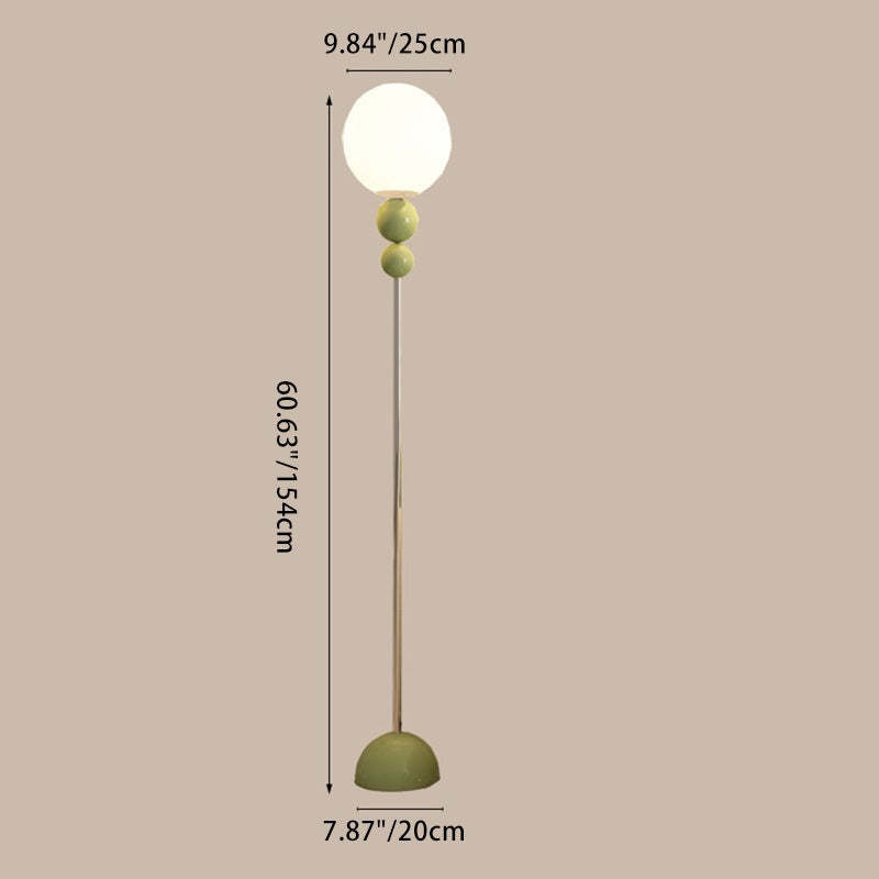 Minimalist Orb Iron Plastic Floor Lamp