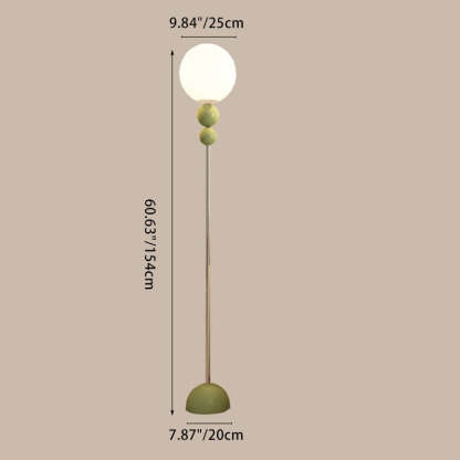 Minimalist Orb Iron Plastic Floor Lamp