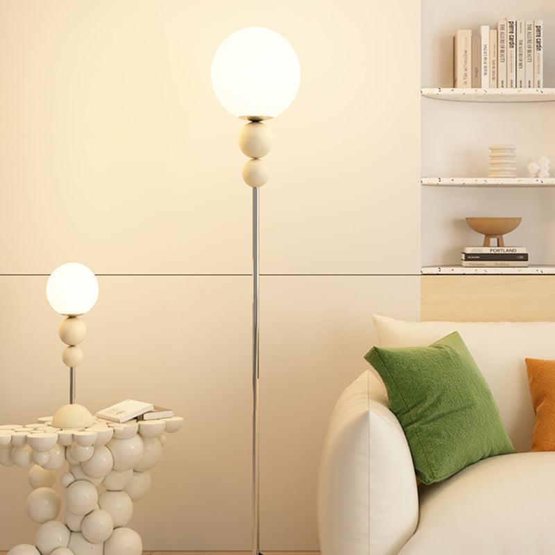 Minimalist Orb Iron Plastic Floor Lamp