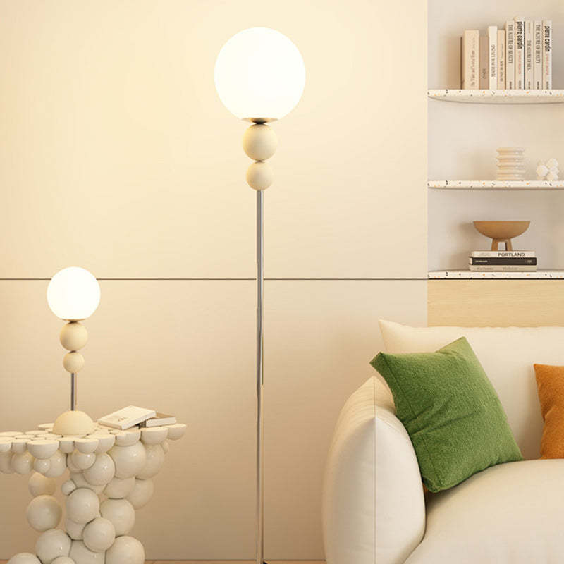 Minimalist Orb Iron Plastic Floor Lamp