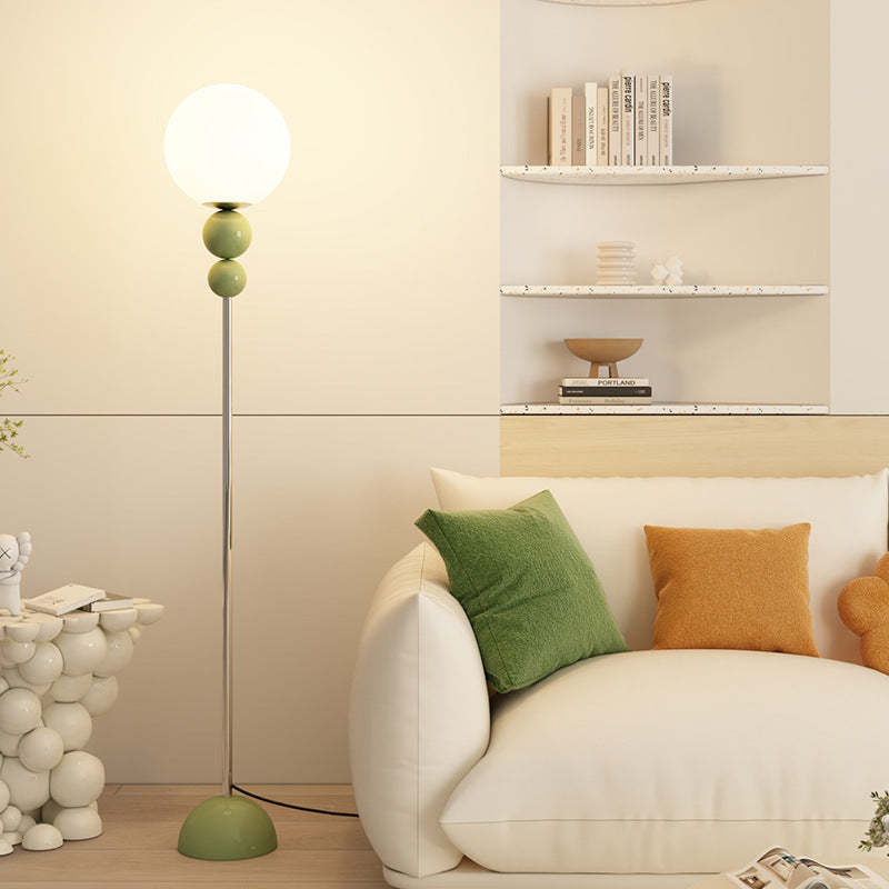 Minimalist Orb Iron Plastic Floor Lamp