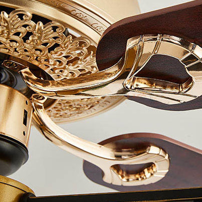 Chinese Lantern Iron Ceiling Fan Light