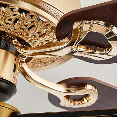 Chinese Lantern Iron Ceiling Fan Light