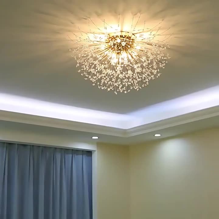 Contemporary Dandelion Branch Ceiling Light