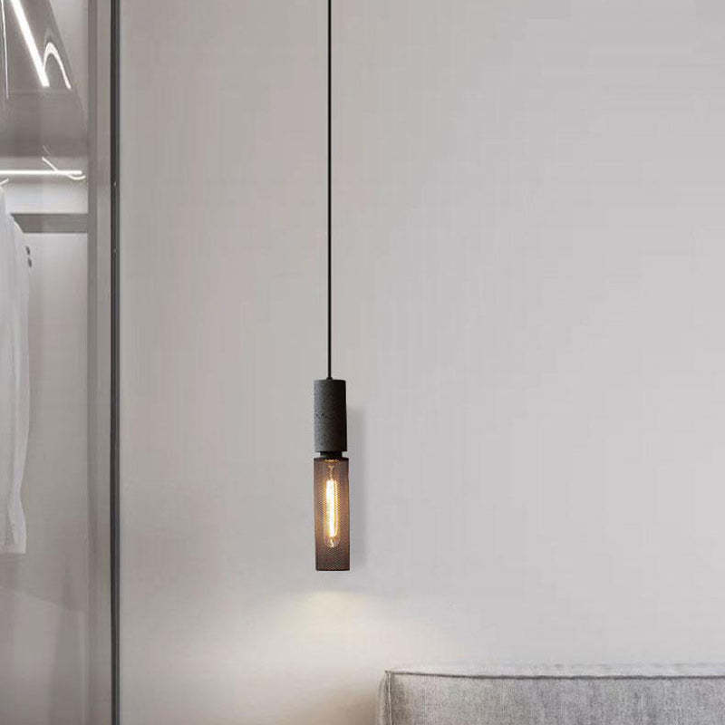 Industrial Cylinder Dome Cement Iron Pendant Light