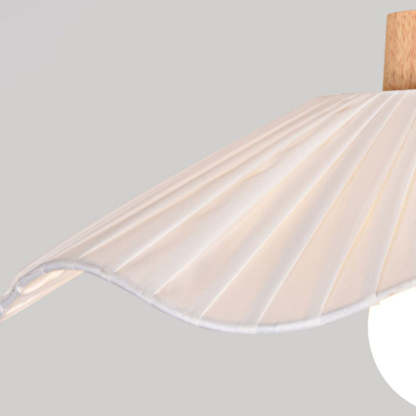 Minimalist Flower Wooden Fabric Ceiling Light