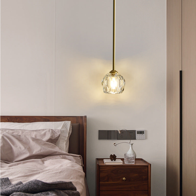 Gold luxury round pendant lighting — Hanging Wire / 220V-240V (UK/AU)
