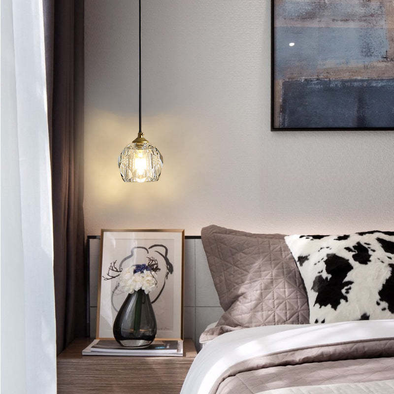 Modern Luxury Round Crystal Pendant Light — Hanging Wire / 110V-120V For US/CA