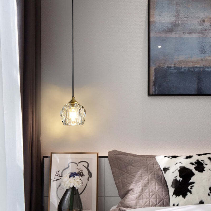 Modern Luxury Round Crystal Pendant Light — Hanging Rod / 110V-120V For US/CA