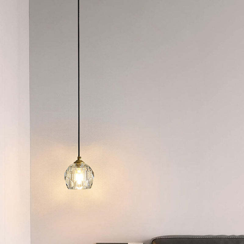 Modern Luxury Round Crystal Pendant Light