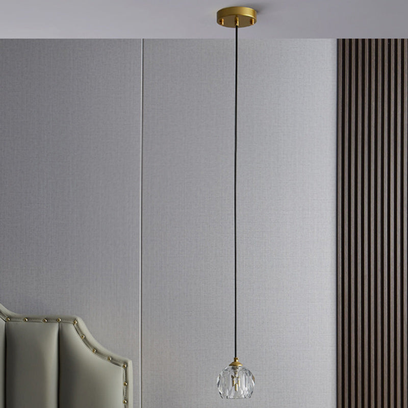 Modern Luxury Round Crystal Pendant Light