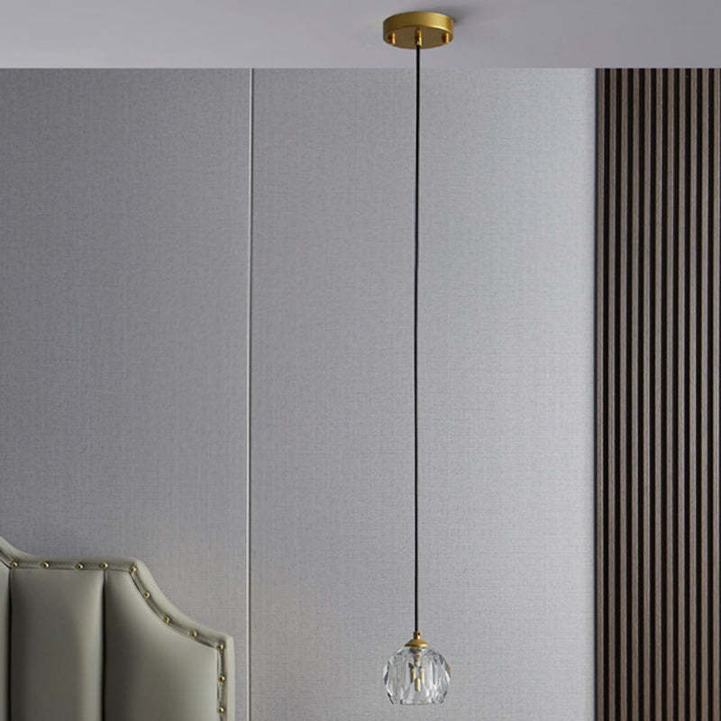 Modern Luxury Round Crystal Pendant Light