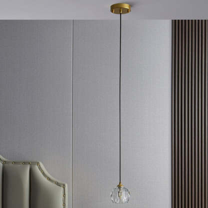 Modern Luxury Round Crystal Pendant Light
