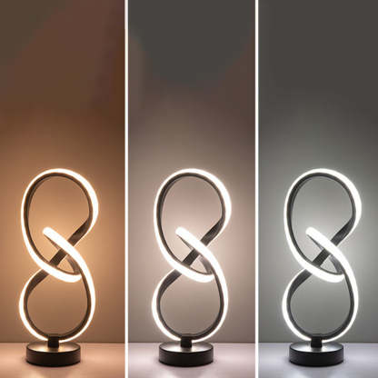 Modern Irregular Lines Aluminum Silicone LED Lamp — RGB / A / 110V-120V For US/CA