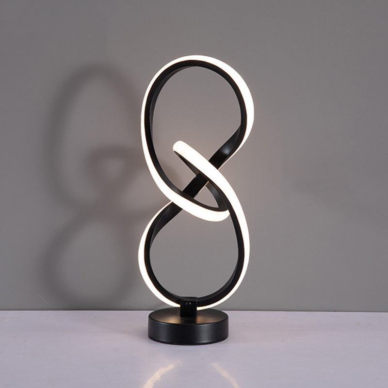 Modern Irregular Lines Aluminum Silicone LED Lamp — RGB / B / 220V-240V For UK/AU