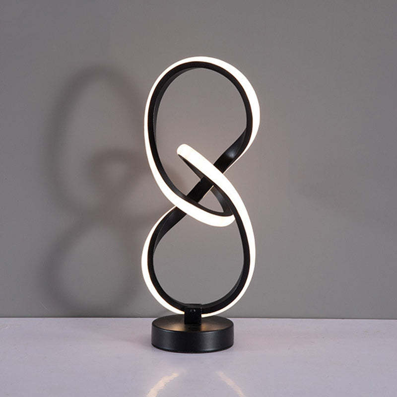 Modern Irregular Lines Aluminum Silicone LED Lamp — RGB / B / 220V-240V For UK/AU