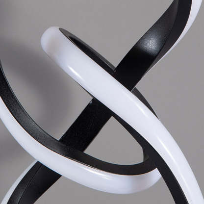 Modern Irregular Lines Aluminum Silicone LED Lamp — White Light (5000K) / A / 110V-120V For US/CA