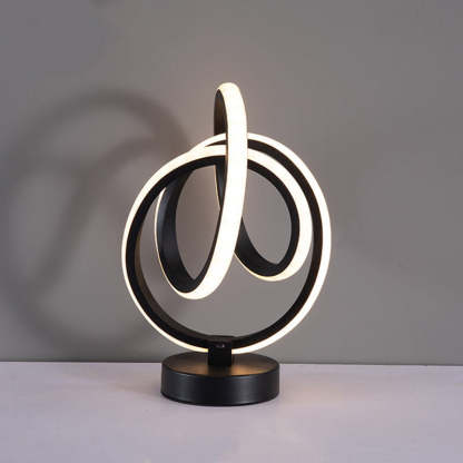 Modern Irregular Lines Aluminum Silicone LED Lamp