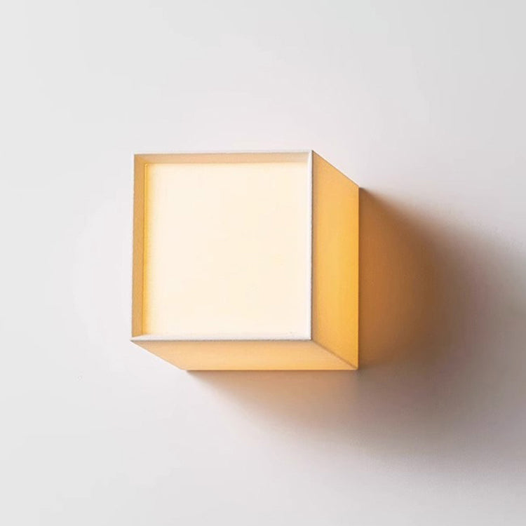Japanese Square Fabric LED Wall Sconce