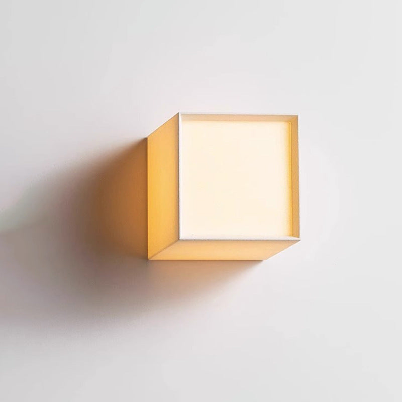 Japanese Square Fabric LED Wall Sconce