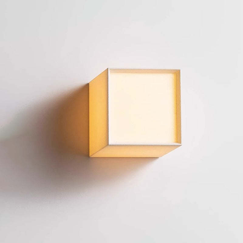 Japanese Square Fabric LED Wall Sconce