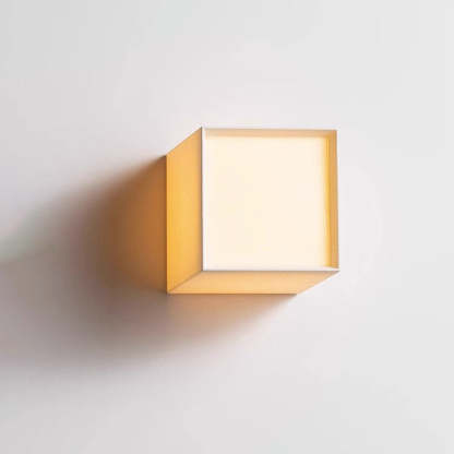 Japanese Square Fabric LED Wall Sconce