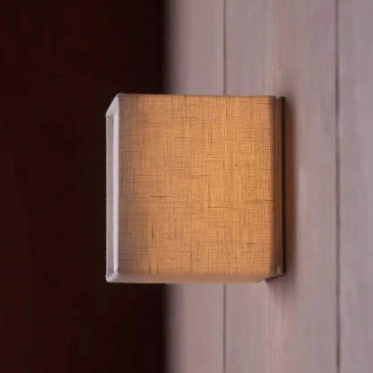 Japanese Square Fabric LED Wall Sconce