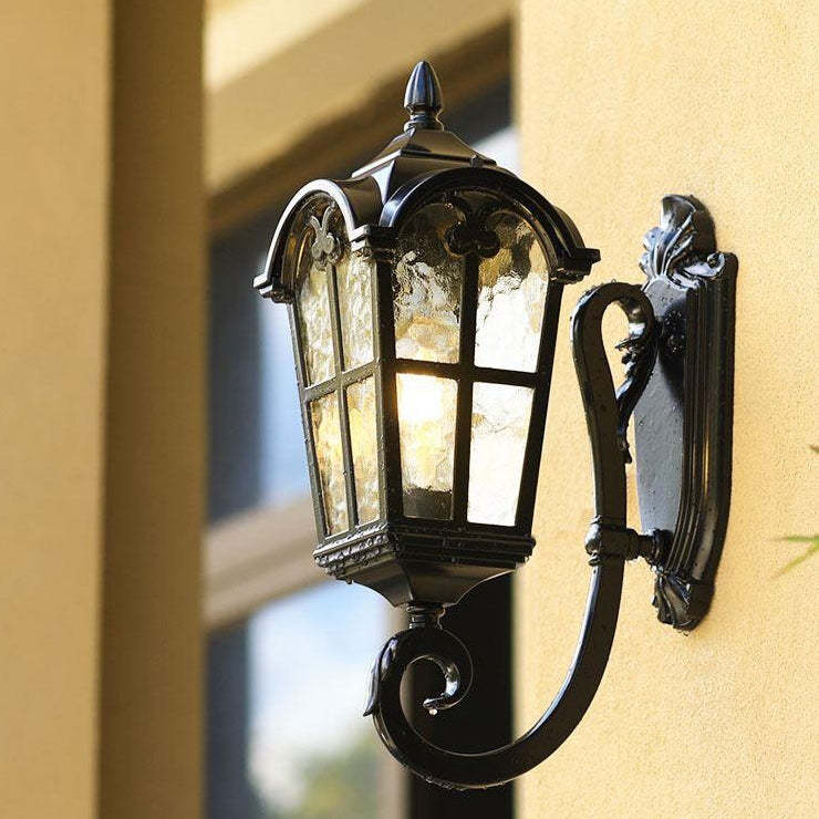 European Quadrilateral Lace Aluminum Wall Sconce