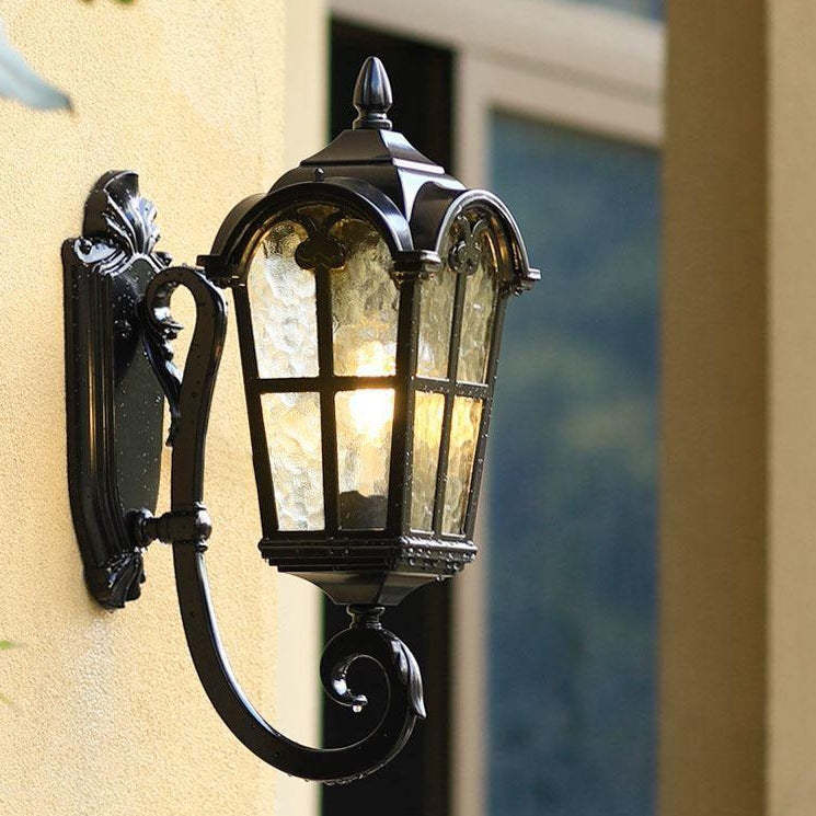 European Quadrilateral Lace Aluminum Wall Sconce