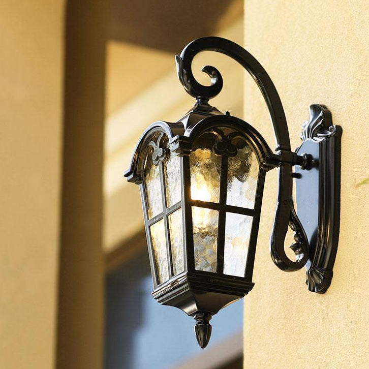 European Quadrilateral Lace Aluminum Wall Sconce — Up / 220V-240V For UK/AU