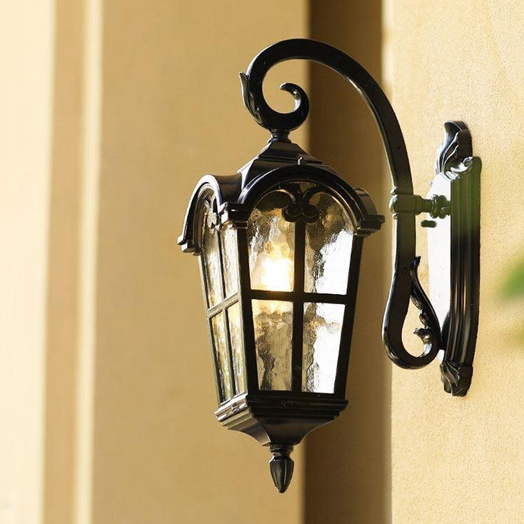 European Quadrilateral Lace Aluminum Wall Sconce