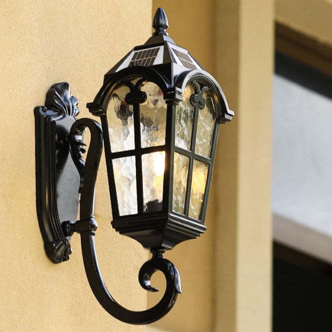 European Quadrilateral Lace Aluminum Wall Sconce
