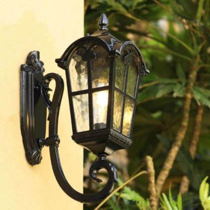 European Quadrilateral Lace Aluminum Wall Sconce