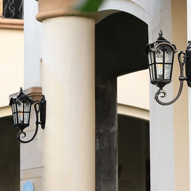 European Quadrilateral Lace Aluminum Wall Sconce