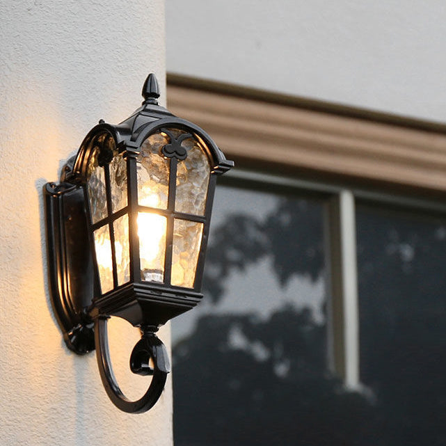 European Quadrilateral Lace Aluminum Wall Sconce — Down / 110V-120V For US/CA